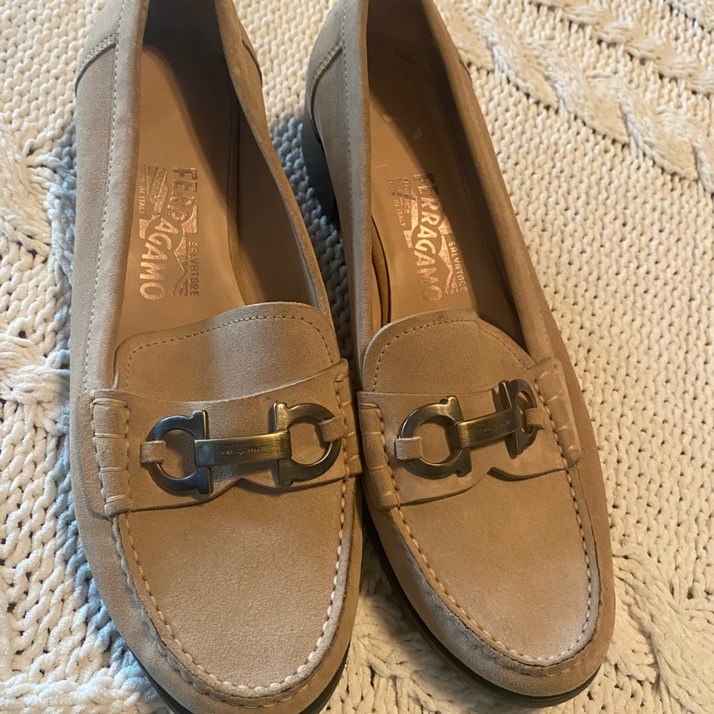 Ferragamo suede flats